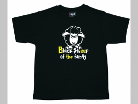 Čierna ovca rodiny - Black Sheep of the family  čierne detské tričko 100%bavlna Fruit of The Loom